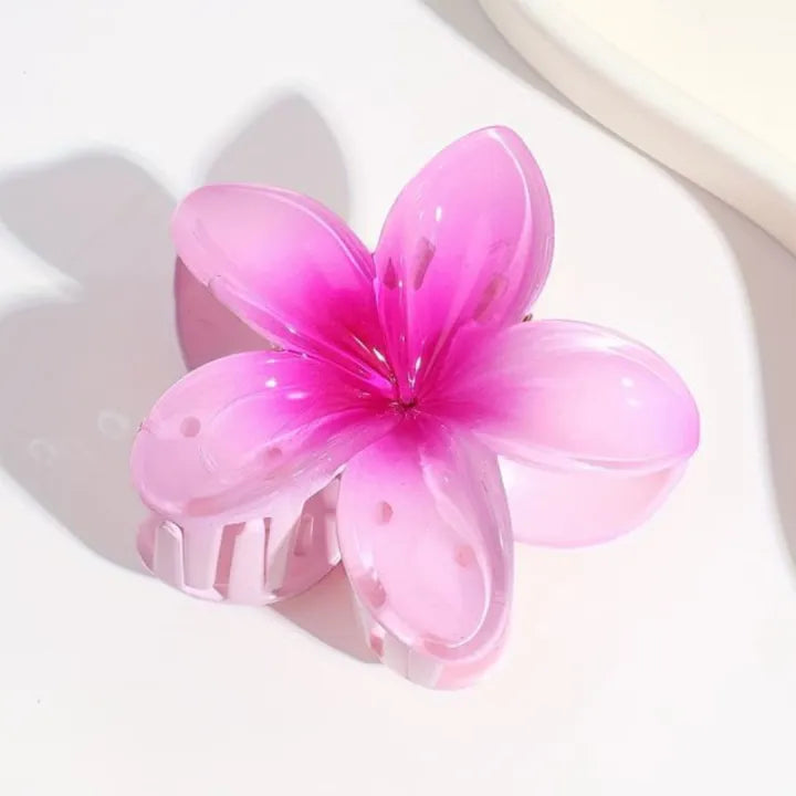 Fancy Hair Claw Clips For Girls|Korean Flower Gradient Egg Large Candy Colour Hair Claw Clips Catchers For Girls Ratings 12
