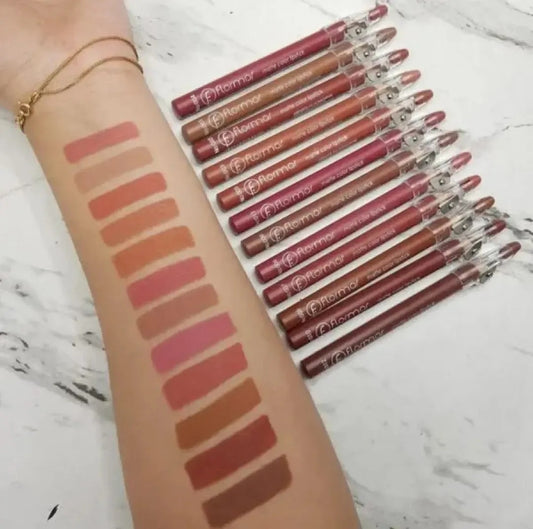 12pcs Matte Lip Liner Pencil Set | Long Lasting Waterproof Lip Contour | Soft Smooth Texture |