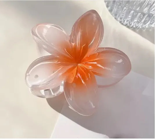 Fancy Hair Claw Clips For Girls|Korean Flower Gradient Egg Large Candy Colour Hair Claw Clips Catchers For Girls Ratings 12