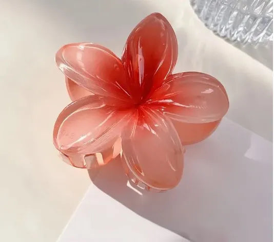 Fancy Hair Claw Clips For Girls|Korean Flower Gradient Egg Large Candy Colour Hair Claw Clips Catchers For Girls Ratings 12